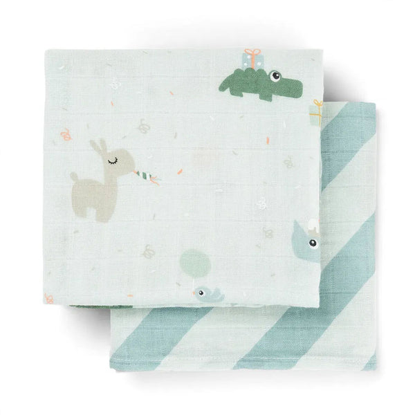 Done by Deer 2-Pack Stoffwindel, Celebration Blue