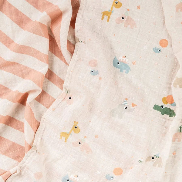 Done by Deer 2er-Pack Stoffwindeln, Celebration Powder