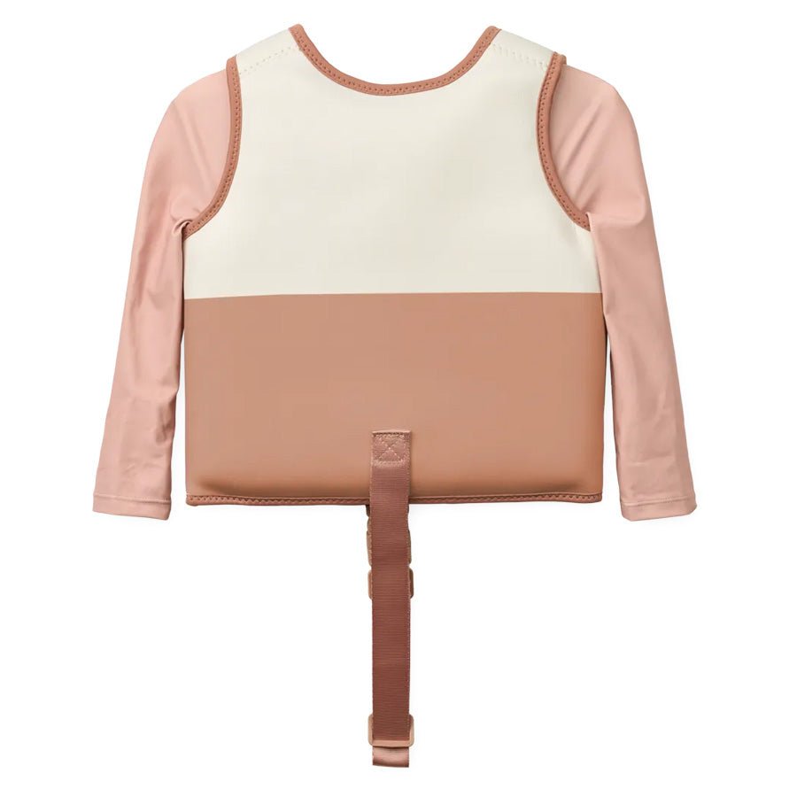 Dove Svømmevest med Ærmer i Tuscany Rose