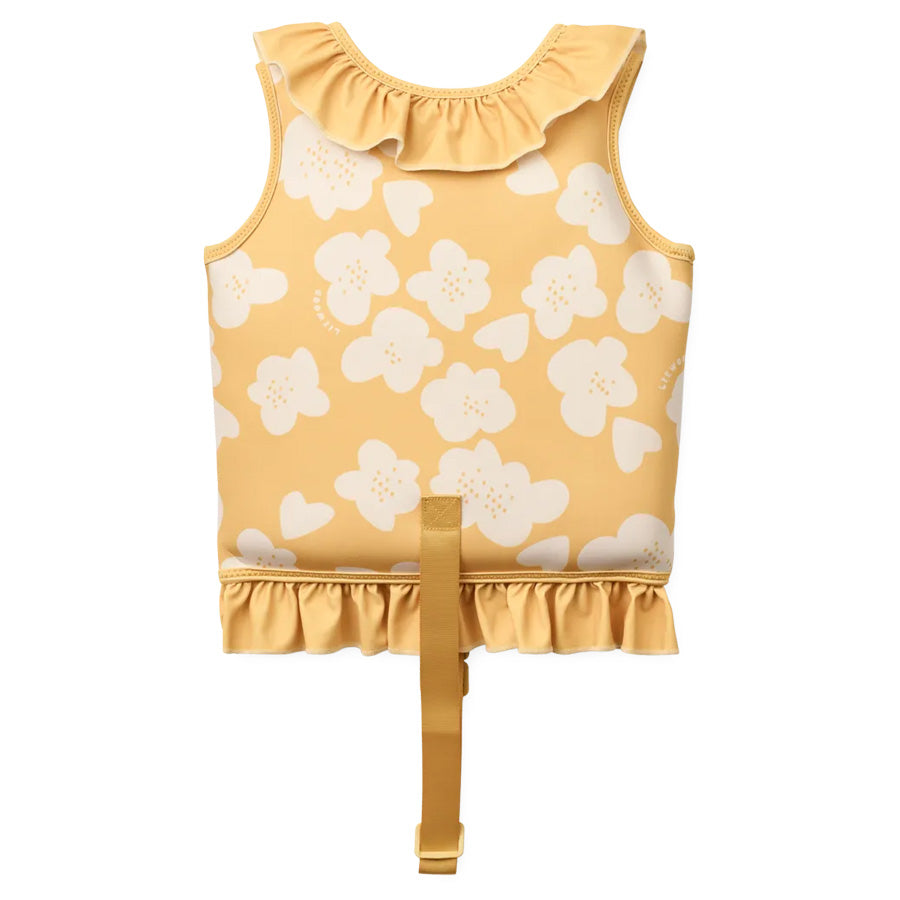 Liewood Dove Schwimmweste mit Rüsche, Flower / Lemon Yellow