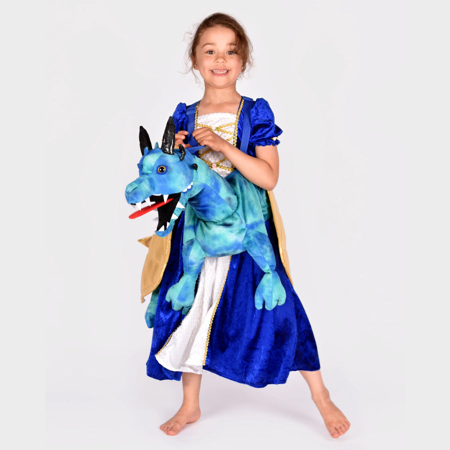 Drachen Ride-On Kostüm in Blau