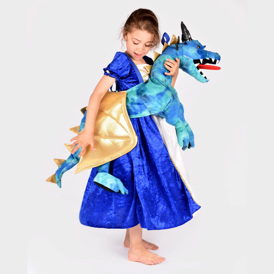 Drachen Ride-On Kostüm in Blau