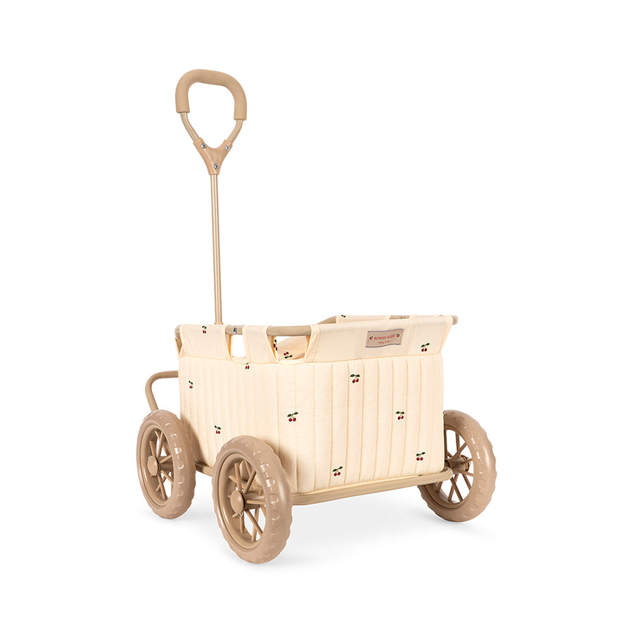 Puppen-Ziehwagen in Kirschholz