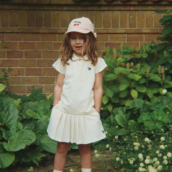 Ellie Cap mit Schleife in Amour Stripe