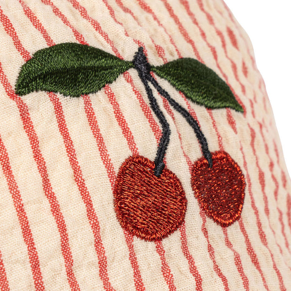 Ellie Cap mit Schleife in Amour Stripe