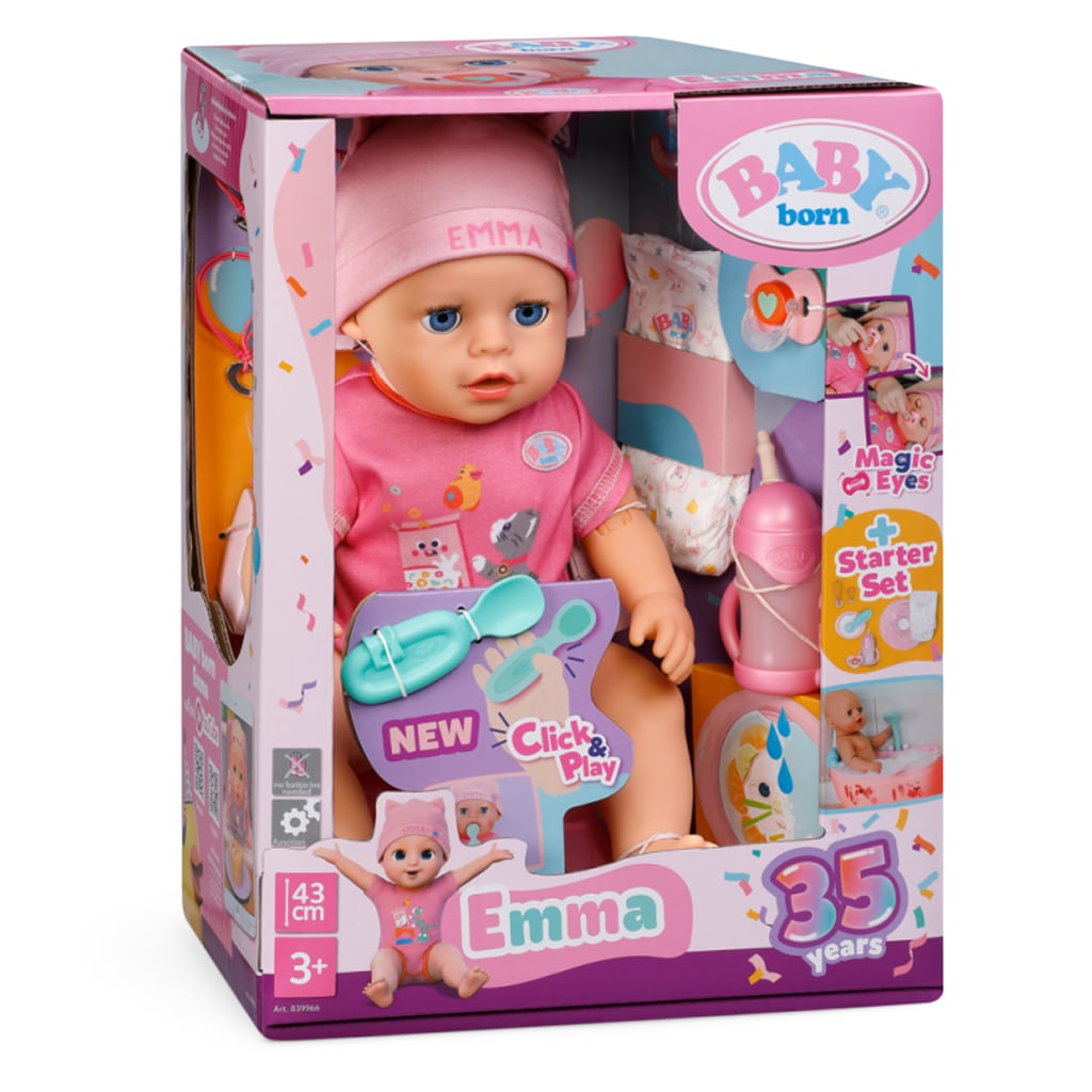 Emma Dukke Click og Play (43cm) fra BABY Born