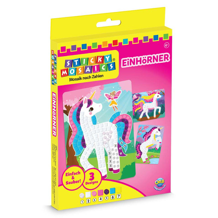Enhjørninger med Klistremosaikker