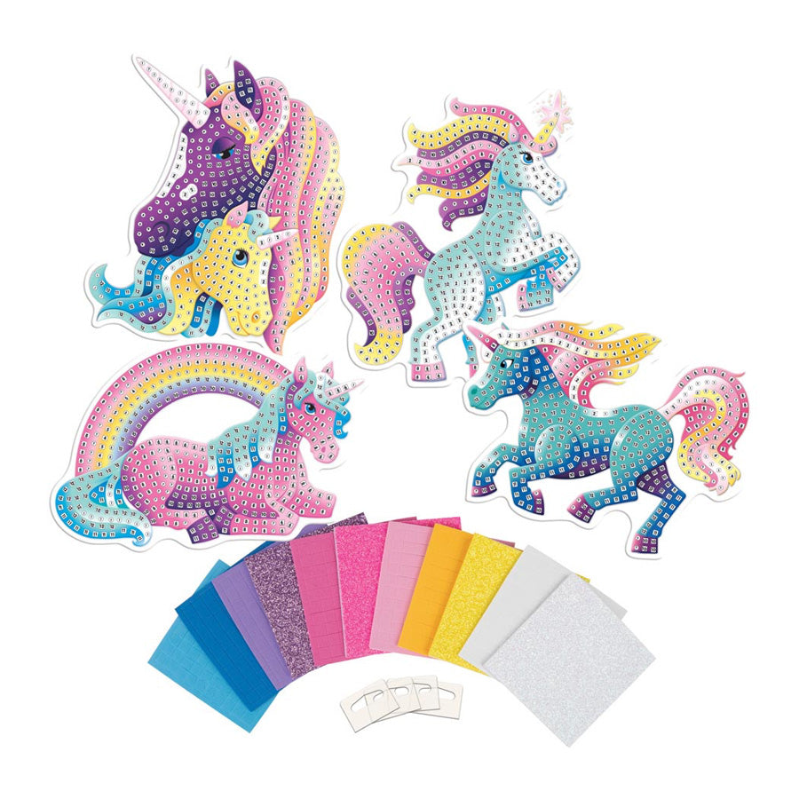 Einhörner mit Klebemosaiken