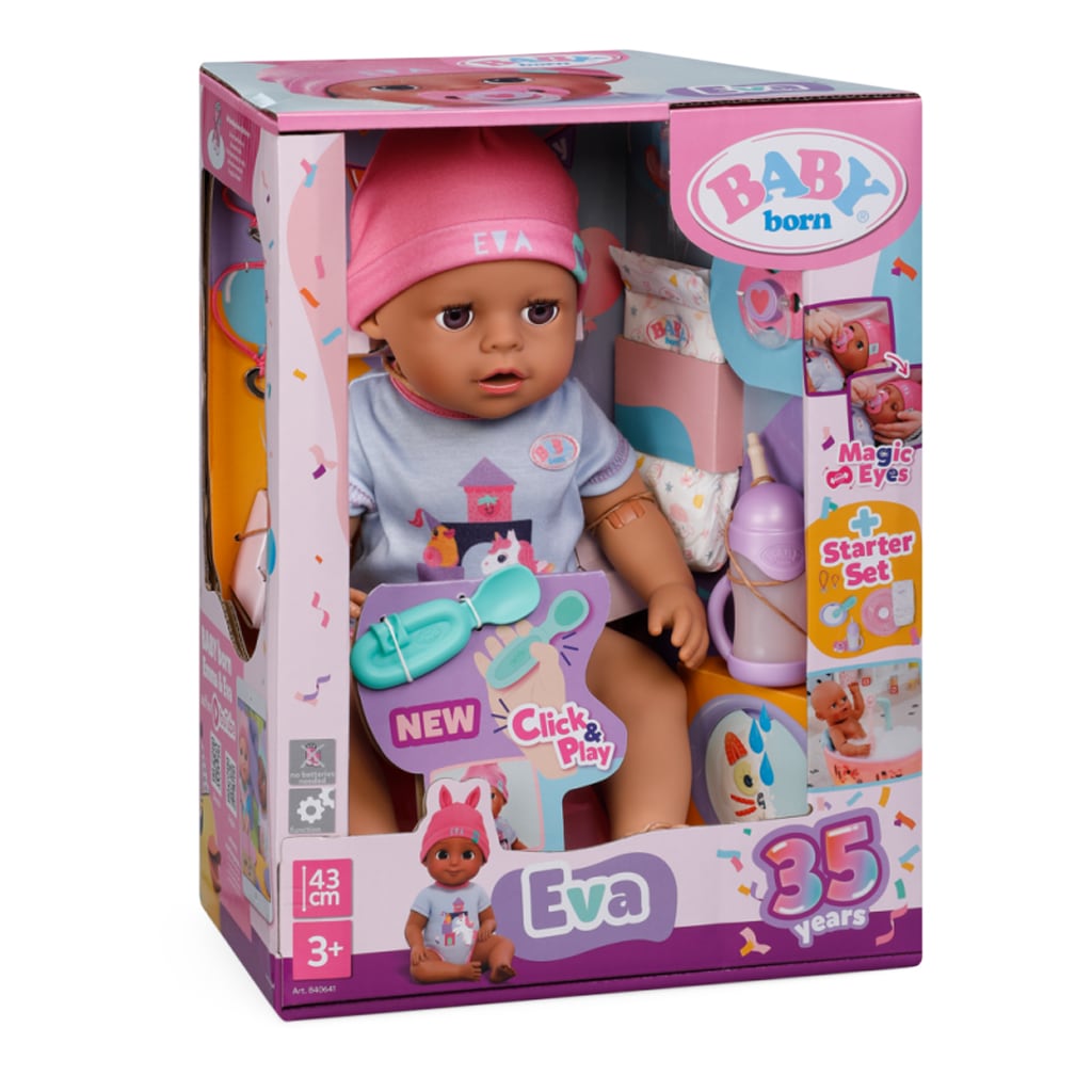 Eva Dukke Click og Play (43cm) fra BABY Born