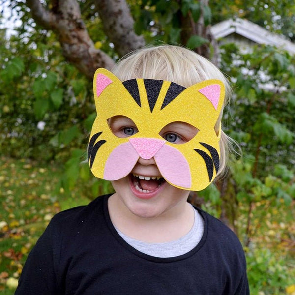 Tiermaske mit Glitzer