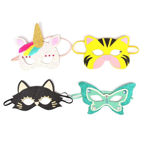 Tiermaske mit Glitzer