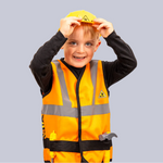 Bauarbeiter-Weste mit Hut - Verkleidung