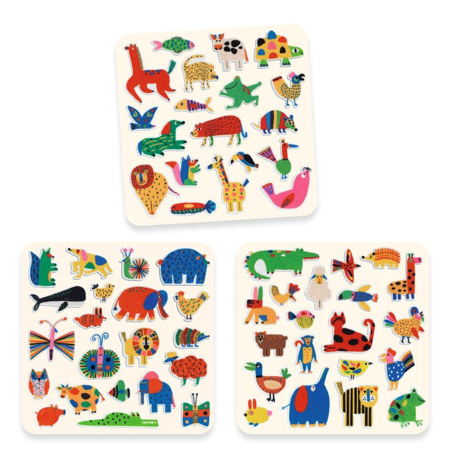 Filz-Sticker mit Tieren