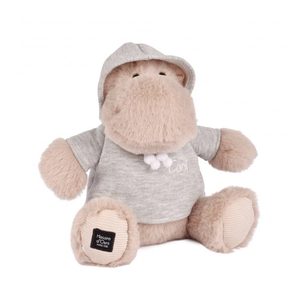 Flodhest med Hoodie (20 cm)
