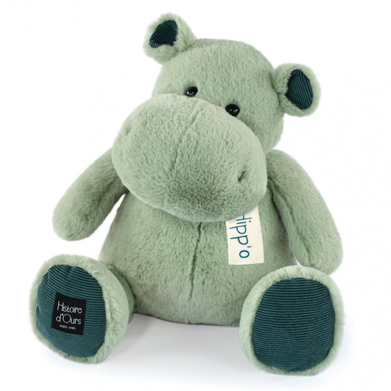 Nilpferd in Mandelgrün (40 cm)