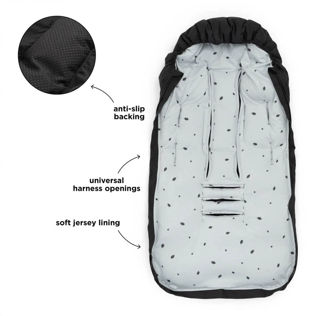 Winterfußsack in schwarz