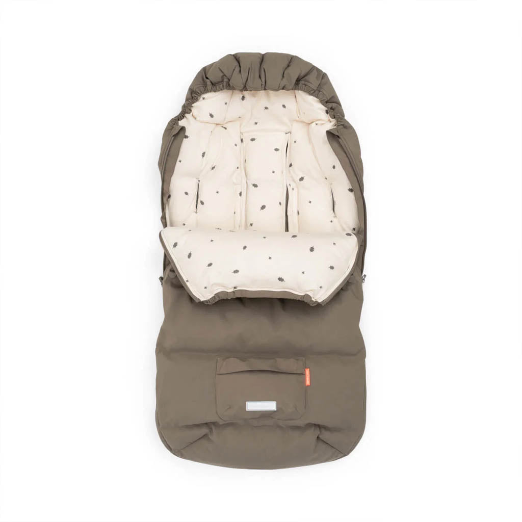 Winterfußsack für Kinderwagen in Taupe
