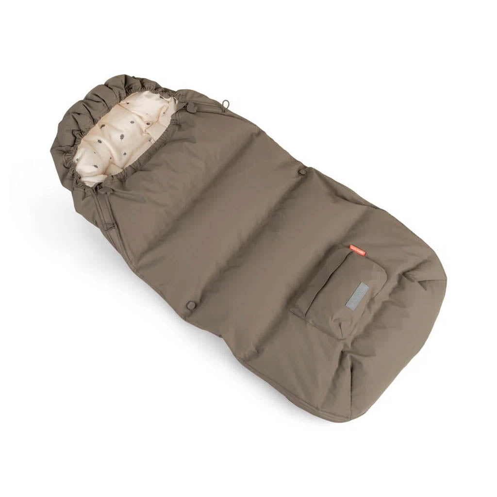 Winterfußsack für Kinderwagen in Taupe