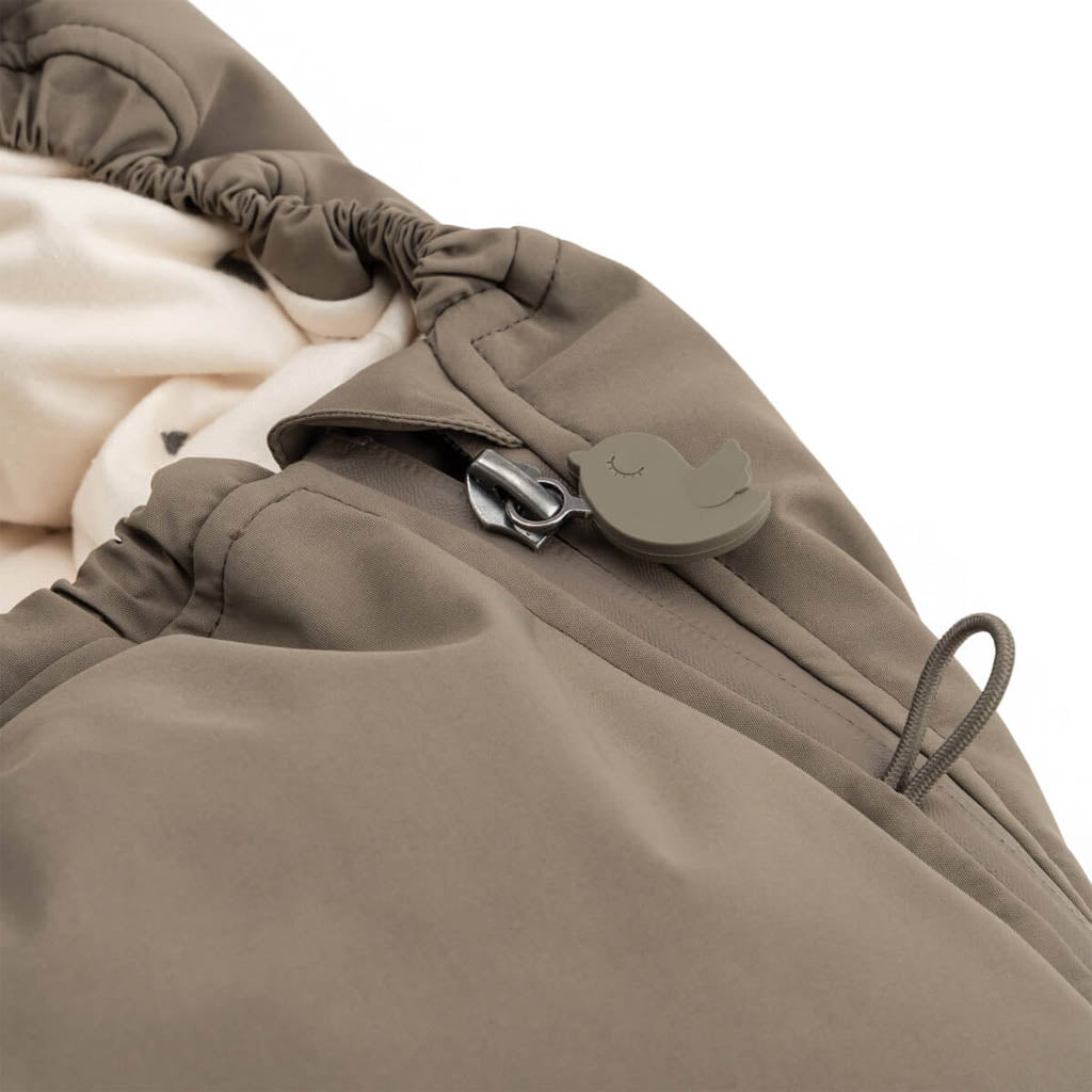 Winterfußsack für Kinderwagen in Taupe