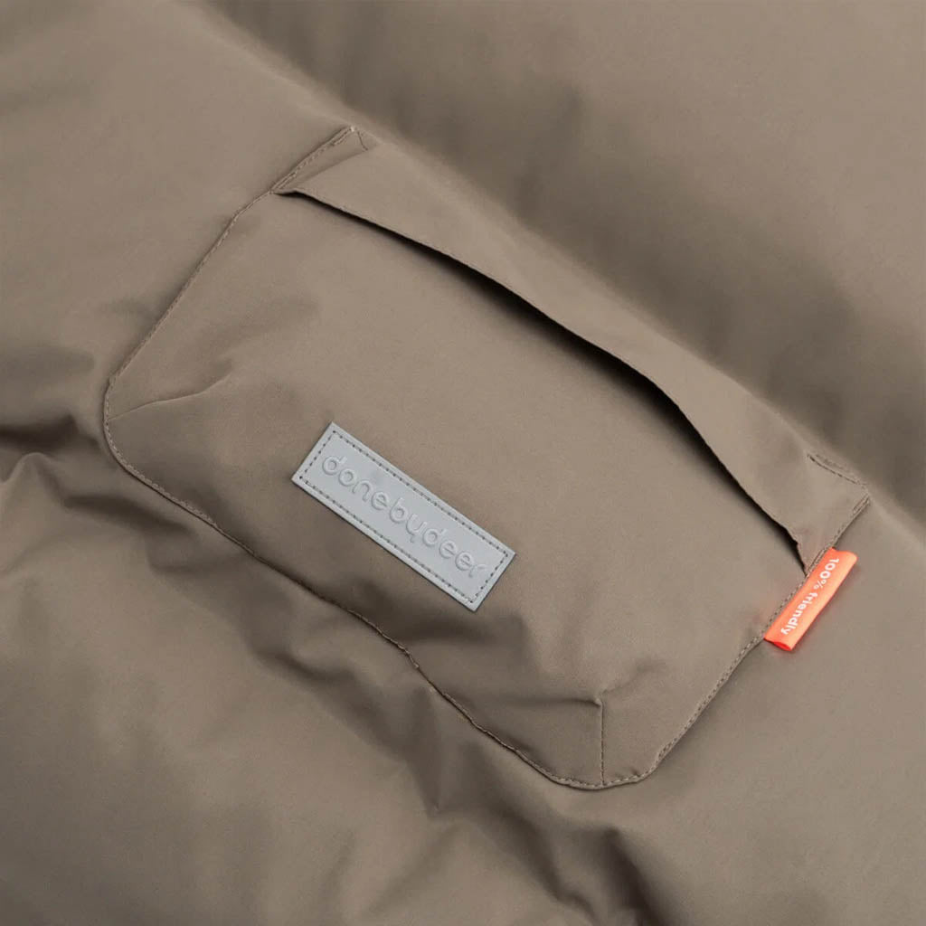 Winterfußsack für Kinderwagen in Taupe