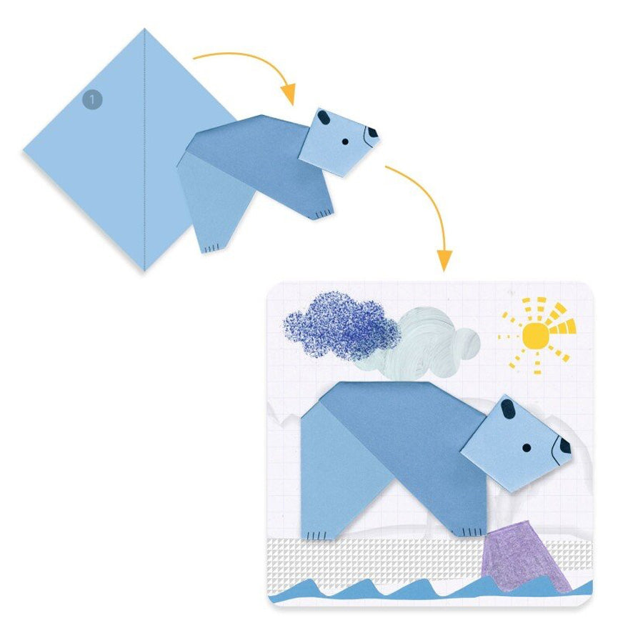 Første Papir Foldning "1,2,3 Falten"