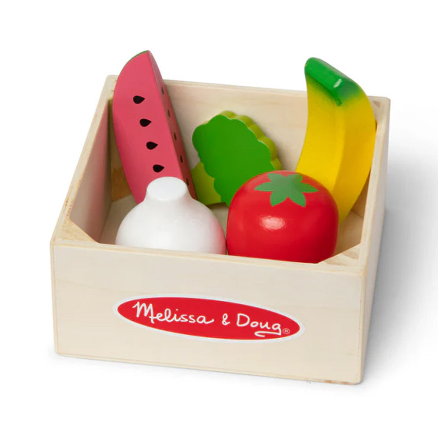 Obst- und Gemüse-Spielessen aus Holz