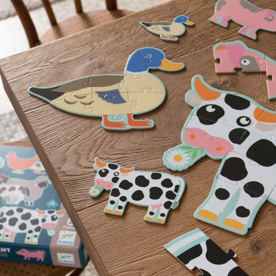 Gigant Puslespil med Honoré og Hendes Venner (9+12+15 brikker)