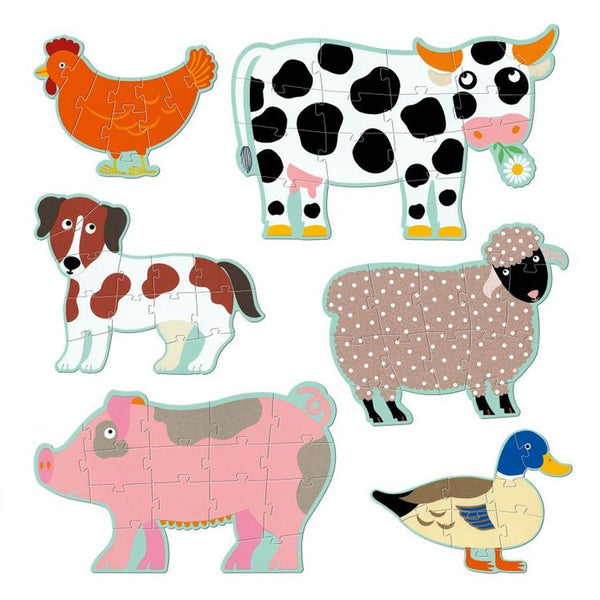 Gigantesches Puzzle mit Honoré und ihren Freunden (9+12+15 Teile)