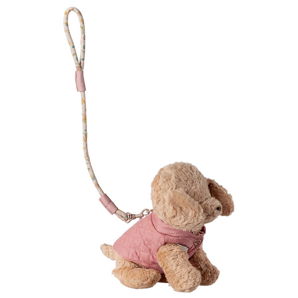 Maileg Halsband und Leine für Plüschwelpe in Größe S, Rosa