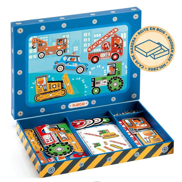 Hammermosaik med Biler