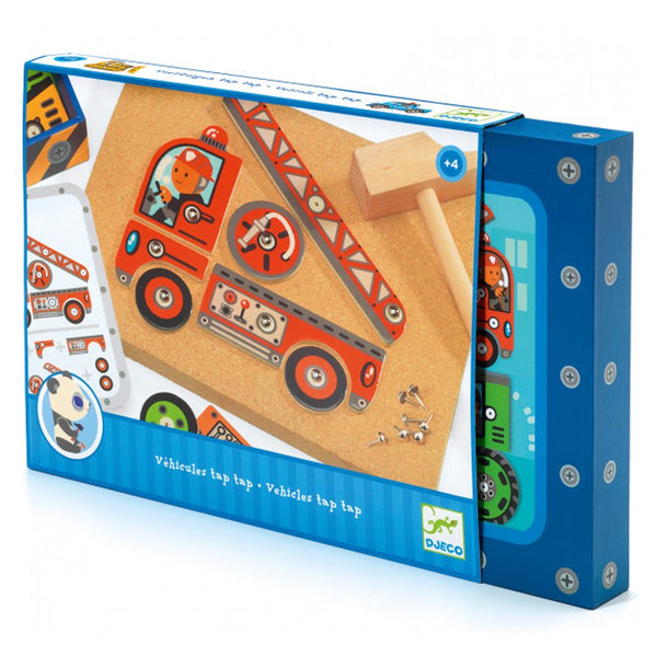 Hammermosaik med Biler