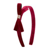 Haarreif mit Schleife in Bordeaux-Violett