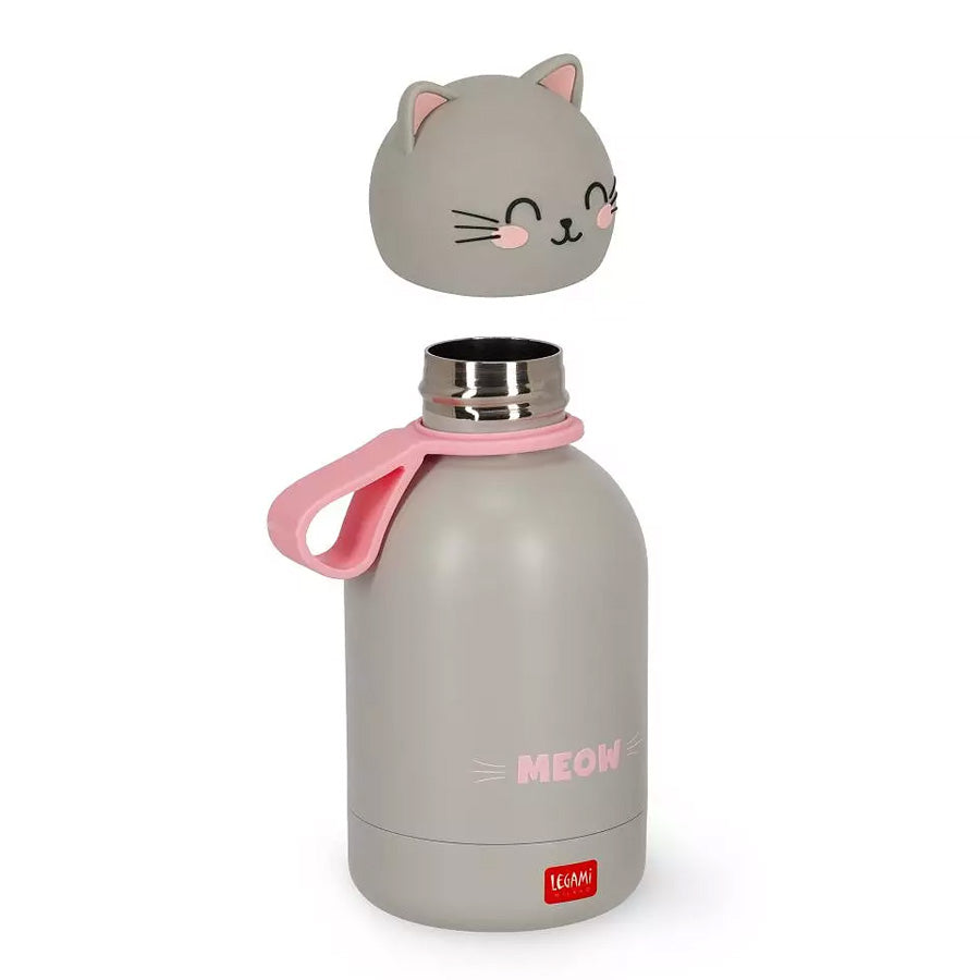 Heiß- & Kalt-Trinkflasche mit Katze (310 ml)