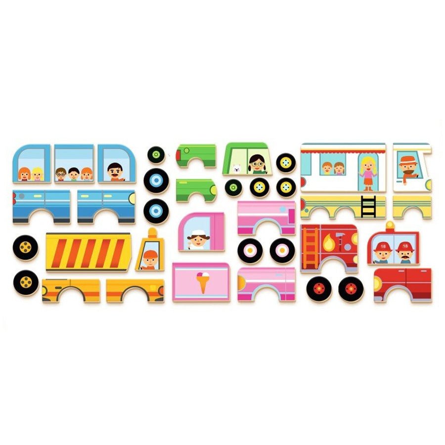 Inzebox Magnetleg med Køretøjer