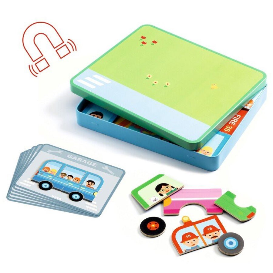 Inzebox Magnetleg med Køretøjer