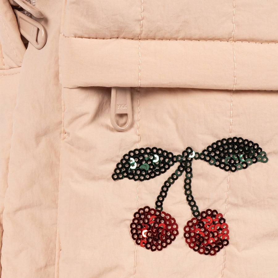 Juno Paillettenrucksack in Cameo Rose