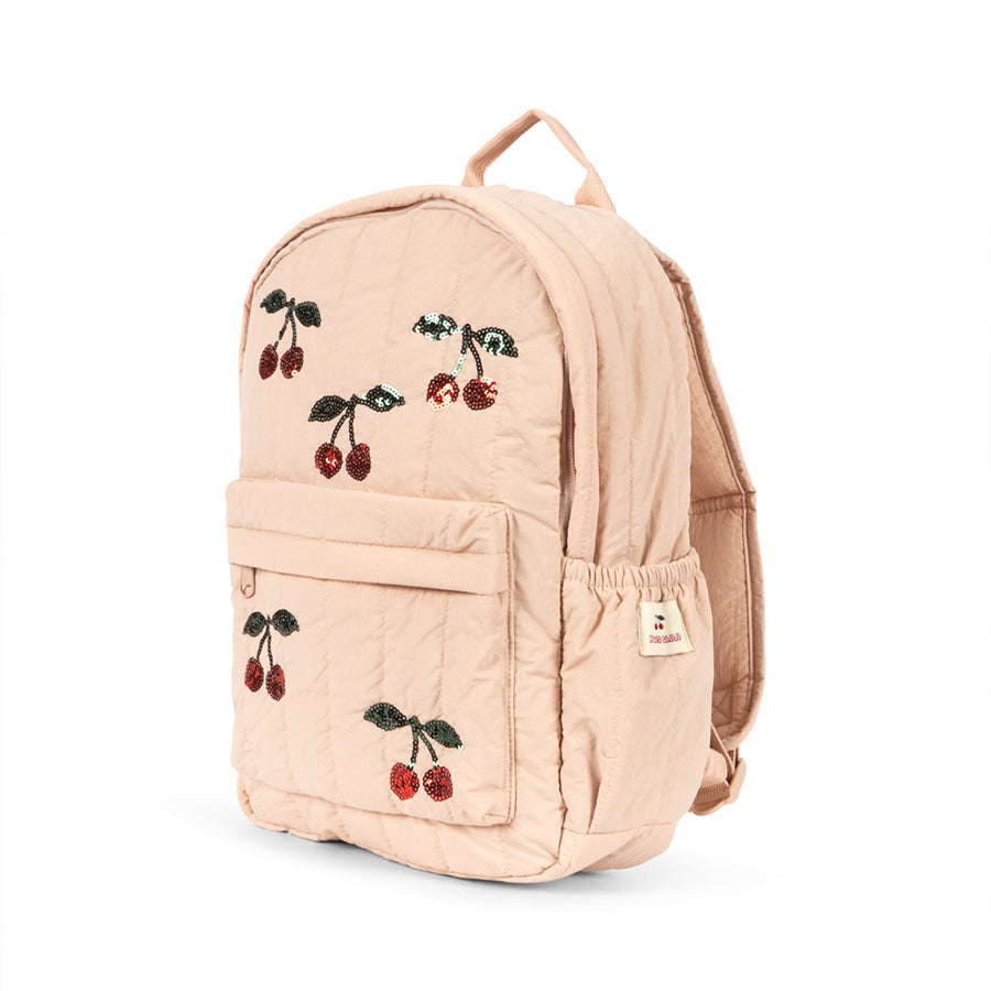 Juno Paillettenrucksack in Cameo Rose