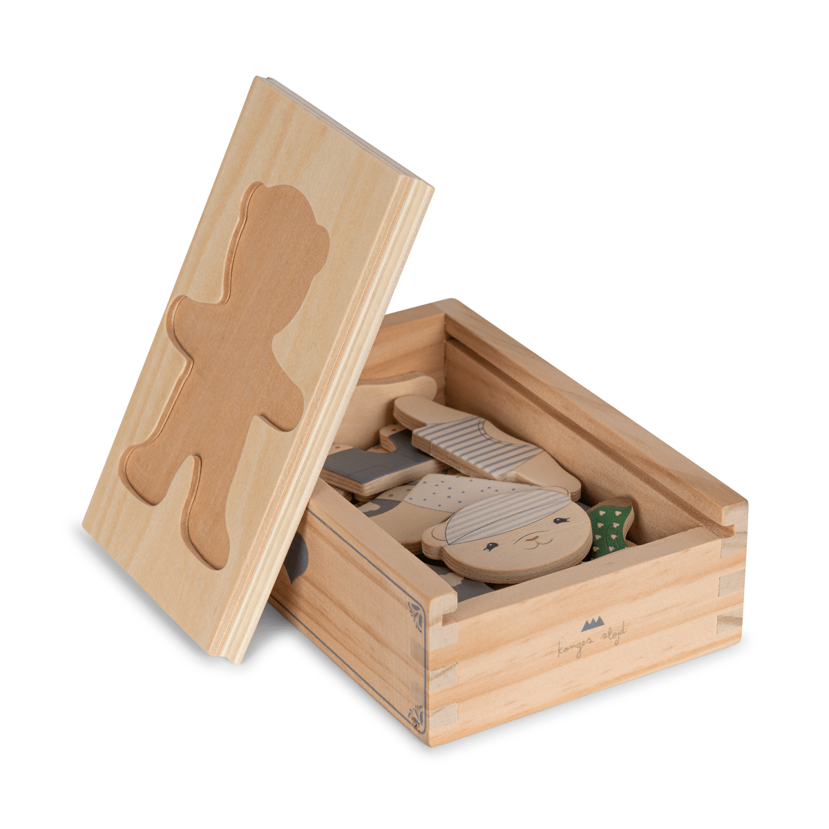 Konges Sløjd påklædnings puslespil, blå