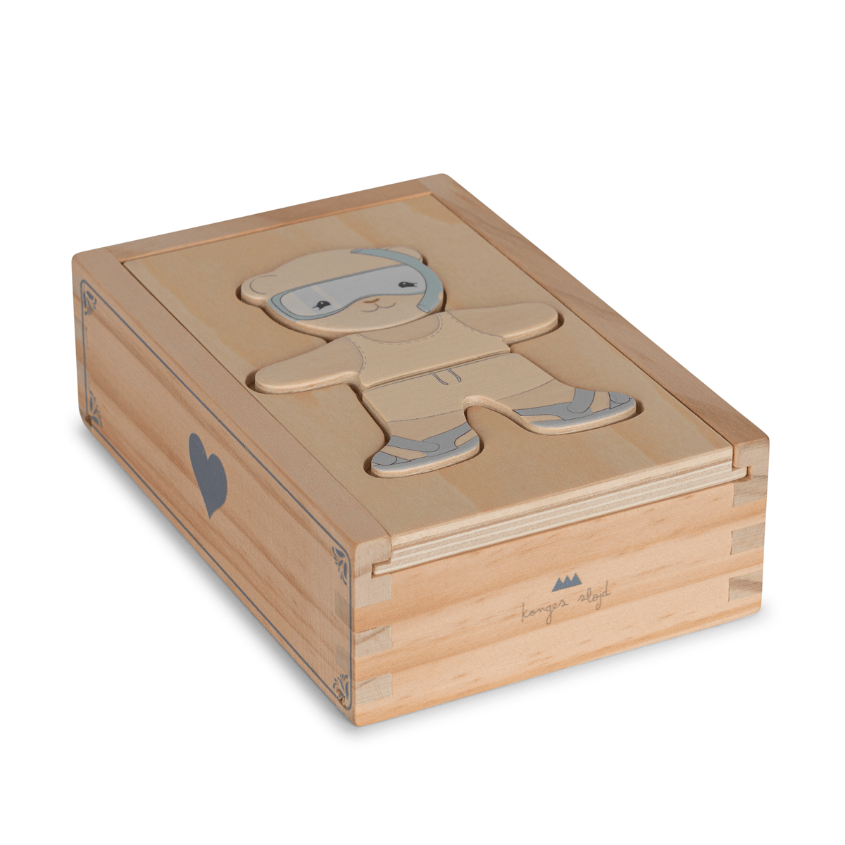 Konges Sløjd påklædnings puslespil, blå