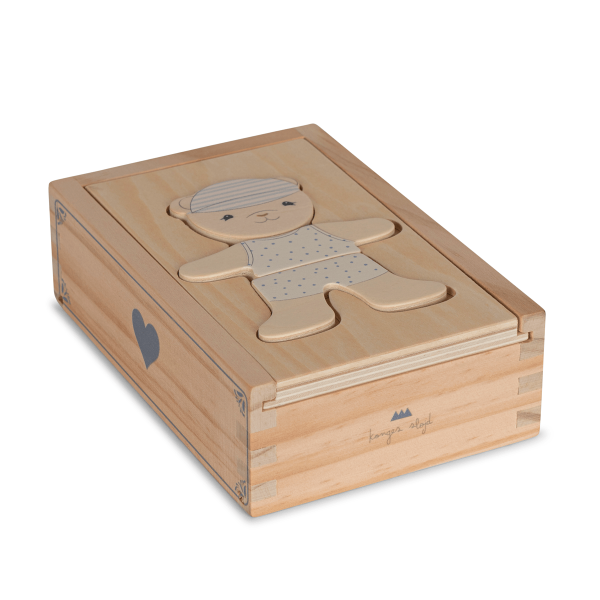 Konges Sløjd påklædnings puslespil, blå