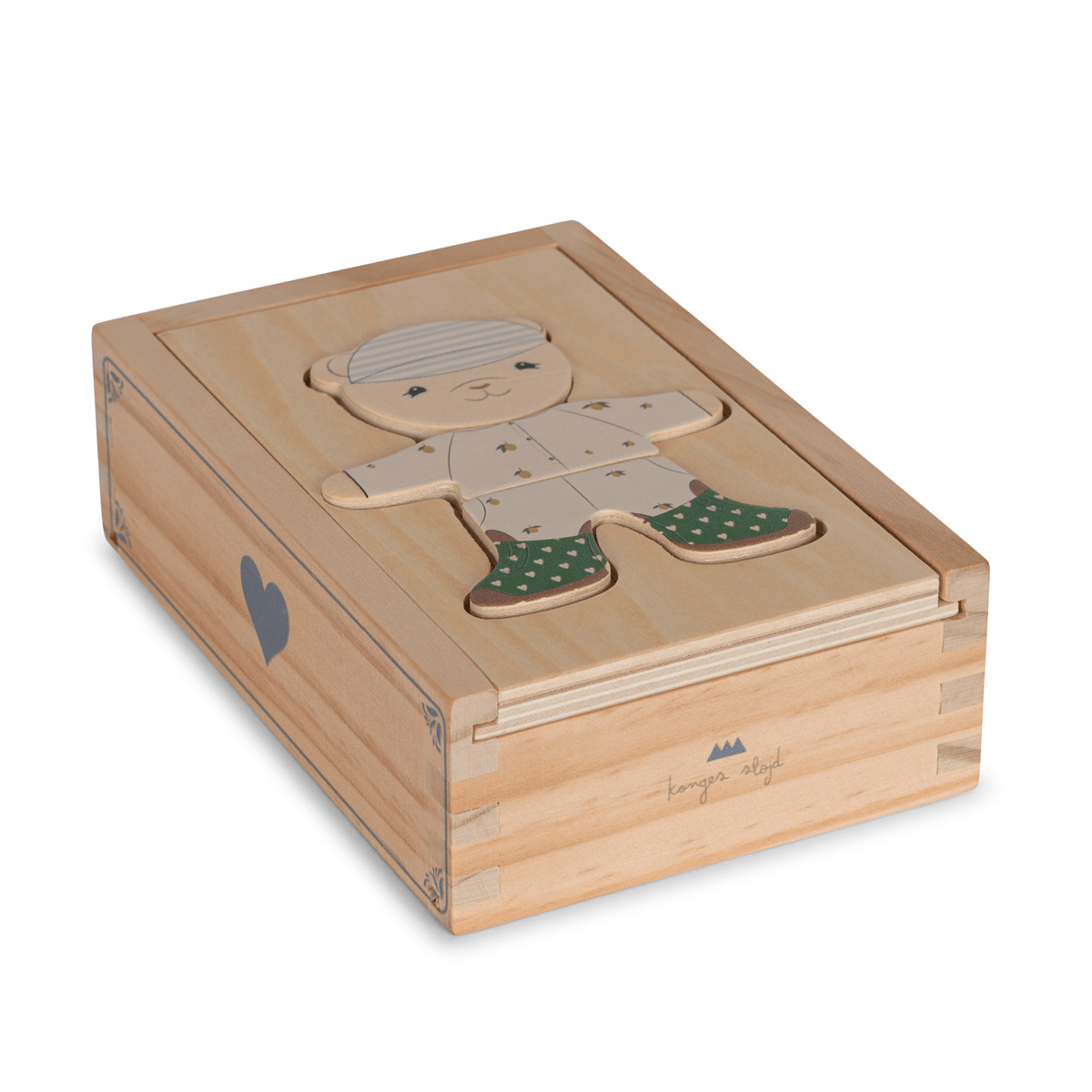 Konges Sløjd påklædnings puslespil, blå