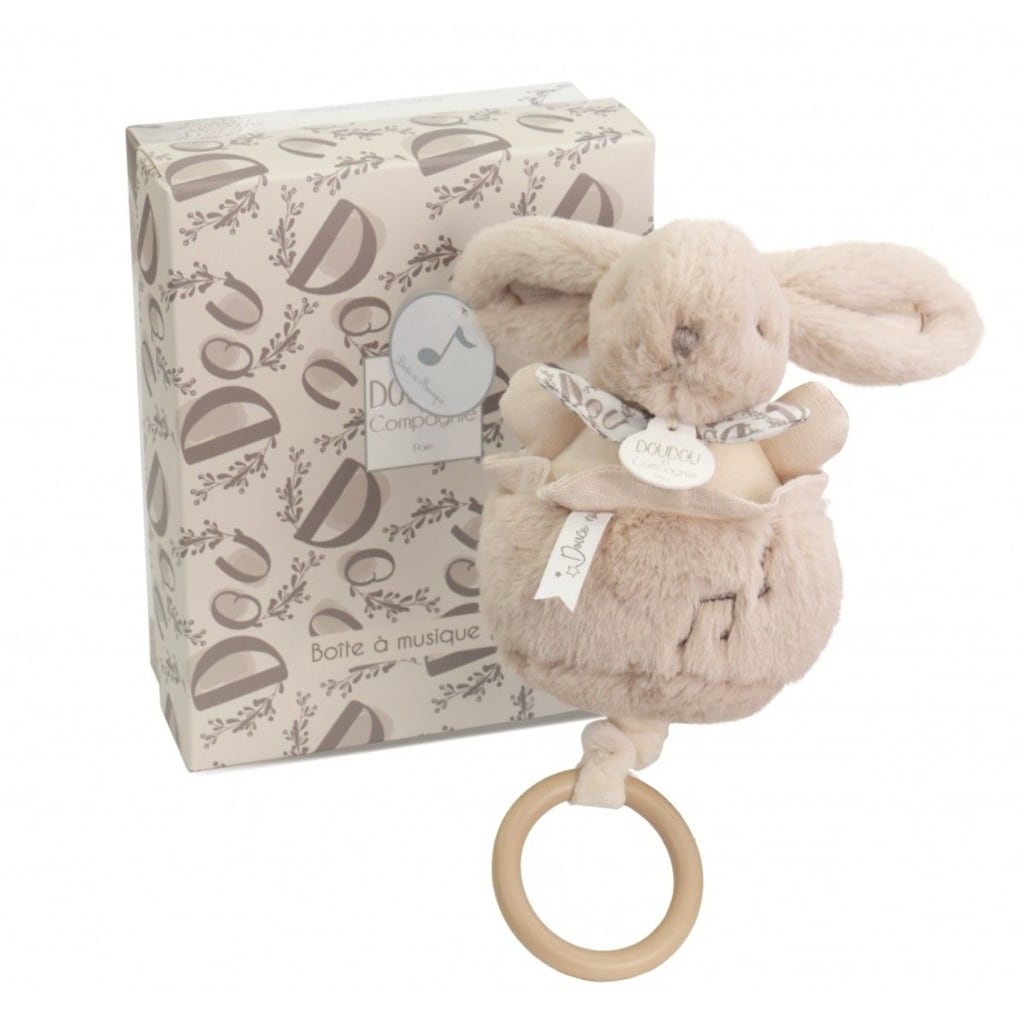 Kanin i Spilledåse i Beige (20 cm) fra Doudou et Compagnie