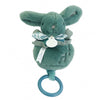 Hase als Spieldose in Grün (20 cm)