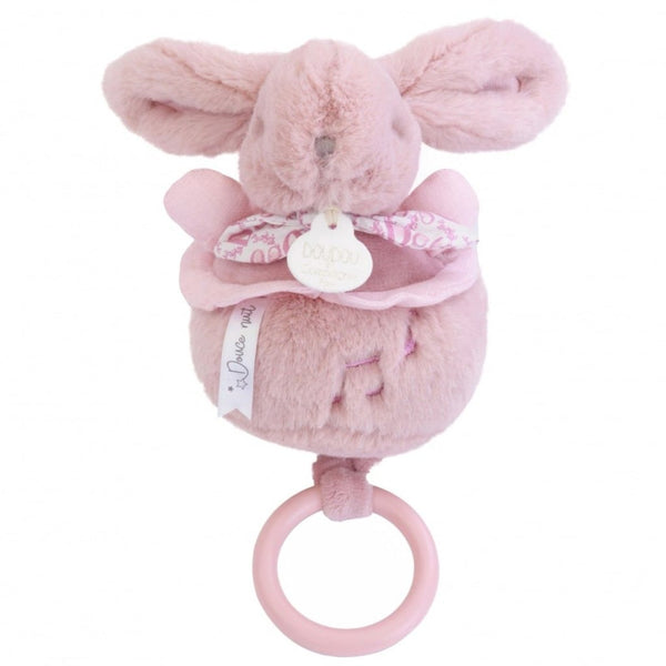 Kanin i Spilledåse i Rosa (20 cm) fra Doudou et Compagnie