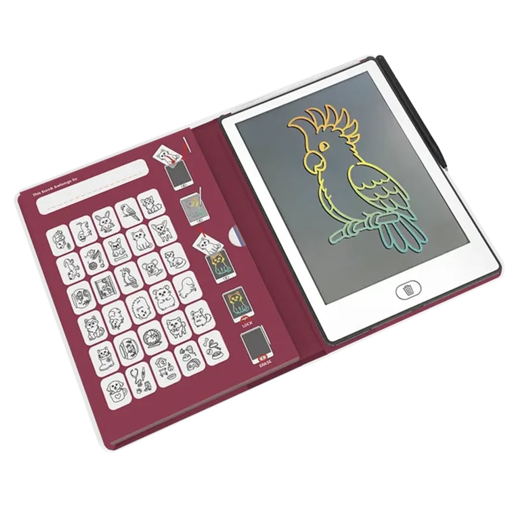 Kidydraw Mini Skitsebog Med LCD Skærm Kæledyr