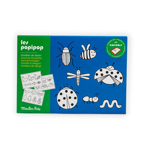Kidywolf Zeichenvorlagen Les Popipop (24 Stk.)