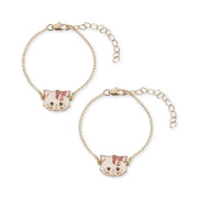 Kitty Bestie Armbånd i Gold (2 stk)