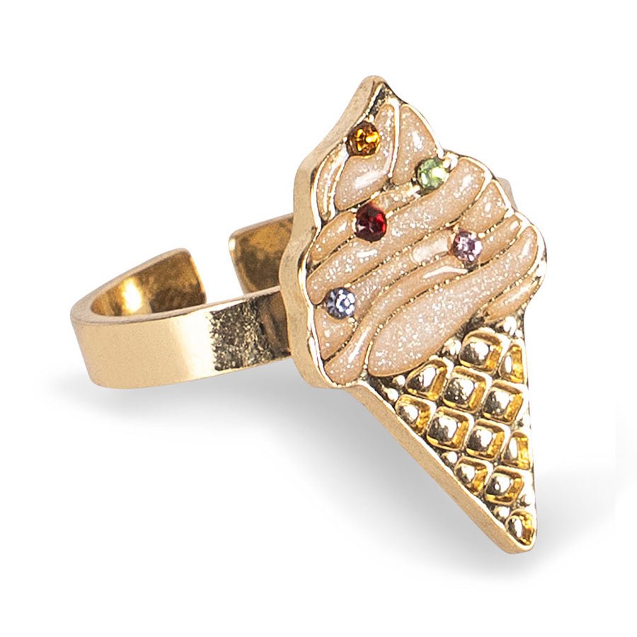 Gold Kitty Sweet Ring-Set (6 Stück)