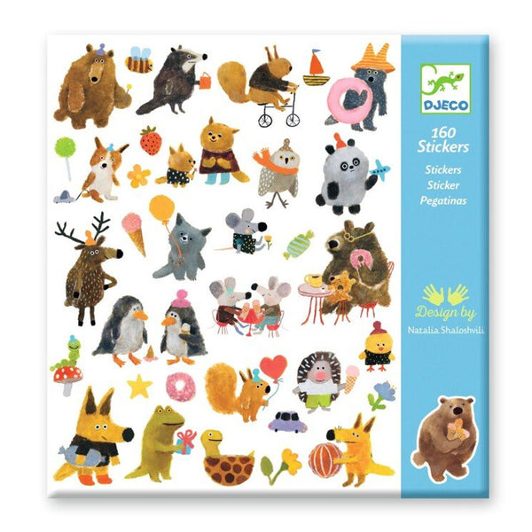 Sticker mit Fluffy Freunden