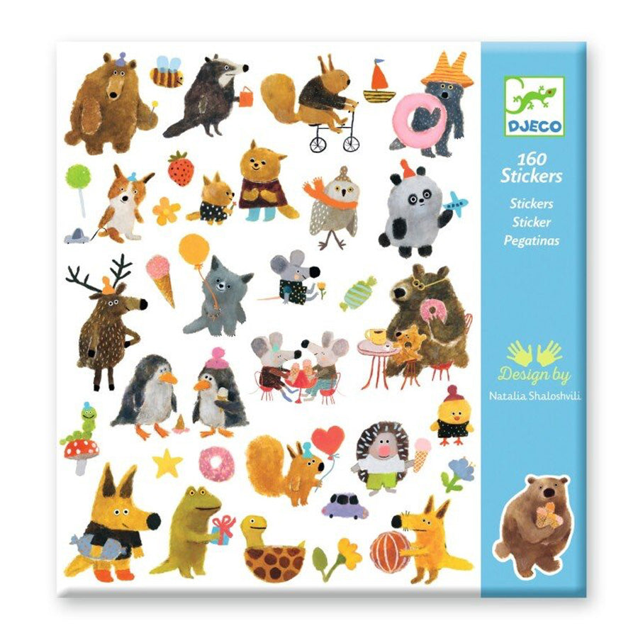 Sticker mit Fluffy Freunden